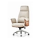 White leather office chair